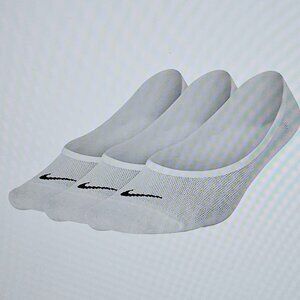3 Pair Women's Nike No Show/ Liner Dri-Fit Socks White 3 Pack